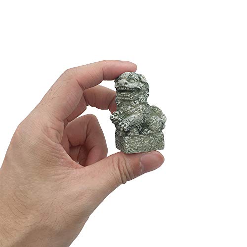 Fish Tank Decorations Aquarium Decoration Mini/Pair Size Ornaments Accessories Fish Hides Asian Garden FengShui Beast Dog Mini