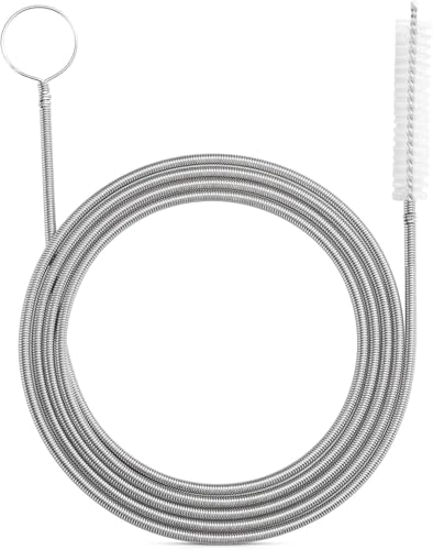2 Pack Extra Long Flexible Pipe Cleaner Brush, Drain Cleaner Tool for Fridge, Sink Hose, Aquarium Tube, Car Sunroof Drain Cleaning Brush. (60inch) - color: 60inch