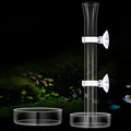 Chengu 3 Pieces Shrimp Feeding Tube and Dish Set, 8 Inch Glass Shrimp Feeder Tube and 2 Aquarium Dish Bowl Fish Tank Feeding Supplies for Fish Tank Aquarium - size: 8" + 2 Tray