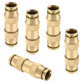 1/4" Quick Push to Connect Fittings Brass Union Straight Joint DOT Approved 1/4 inch tube OD Air Line Adapter Air Spring Suspension Kit for Car Truck Trailers and Air Brake System 5pcs - size: 1/4" OD 5PCS, style: Straight