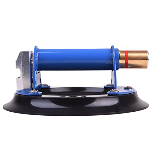 IMT 8" Metal Suction Cup for Glass, Vacuum Pump Suction Cups to Lift Large Glass, with Metal Handle and Brass Pump, 265lbs Load Capacity - size: 8"