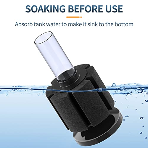 Pawfly 4 Pack Aquarium Nano Bio Sponge Filter Quiet Betta Fry Shrimp and Small Fish Foam Filter for Tiny Fish Tank up to 10 Gallon