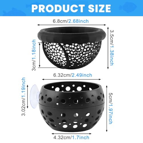 2PCS Floating Bettas Hide & Shrimp Cave 3D Printed Aquarium Hammock Floating Bettas Log Cave Bett a Hammock & Shrimp Shelter(Color:Black)