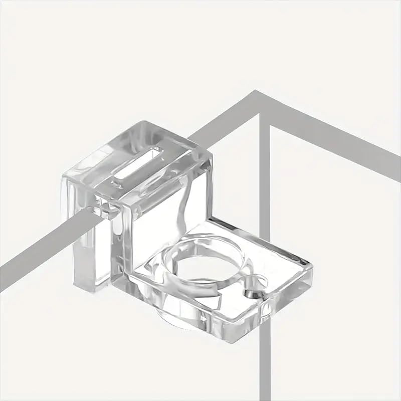 SEDLAV Top-Strength Acrylic Aquarium Cover Clips (4pcs) - Mini Water Inlet/Outlet Pipe Fish Tank Bracket Set