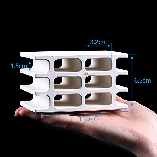 DOHO White Ceramic Hiding Shelter Fish Tank Decoration for Amano Shrimp Cichlid Baby Pleco Fish Spawning and Breeding