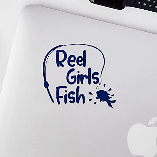 2 Pcs - Decal Stickers of Girls Fish (Navy Blue) Premium Waterproof Vinyl Decal Stickers for Laptop Phone Accessory Helmet Car Window Mug Tuber Cup Door Wall Decoration Andskusd44381Ab070722 - color: Navy Blue, size: 4.4'' x 3.8''