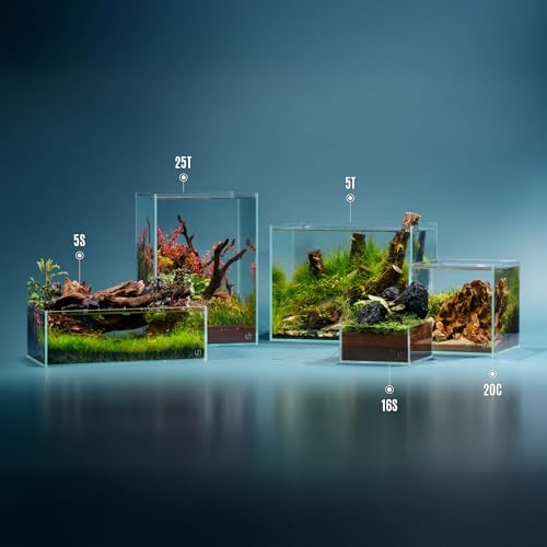 UNS Ultra Clear Rimless Tank - 5.8GAL | 22.1L - 14.17x8.66x11.02 | 36x22x28 CM, 5mm Glass Thickness, Leveling Mat Included - Low Iron, High Clarity Fish Tank w/ 45° Mitered Edge - [5T] - size: [5T] - 5.8 Gal - 14.17 x 8.66 x 11.02 in