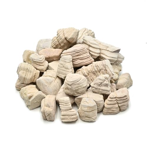 Natural Rocks Pagoda Stones 1-2.5 Inches Decorative Rocks for Fairy Gardens,Miniature Landscaping,Bonsai,DIY Crafts, Aquariums & Reptile Terrariums-2lb - size: 2lb(1-2.5Inch)