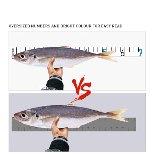 36" Fish Measuring Ruler Sticker for Boat 2 Pcs Strong Self Adhesive Transparent Waterproof Decal Tape Measure Clear Boat Accessories (36 inch) - size: 36 inch