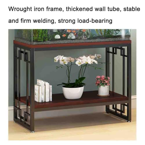 Metal Aquarium Stand, Heavy Duty 2-Tier Fish Tank Rack Shelf, Torage Rack Bracket for Fish Tank Accessories Storage, for Home Office (White a)