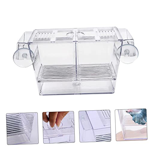 BESPORTBLE Floating Fish Incubation Box Observation Fry Breeding Tank Suction Cup for Aquarium