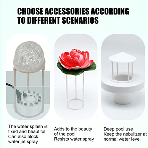 Mini Ultrasonic Humidifier 24V Mist Maker Fogger Nebulizer Water Fountain Fish Tank Pond Atomizer Head Air Humidifier with Splash Guard (Color : Small Mist) - color: Small Mist
