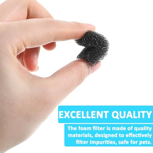 20 PCS Cat Fountain Sponge Replacement Foam Sponges, Block Shape Cat Water Fountain Sponge Filters Black Replacement Pre-Filter Sponges for Clean Water