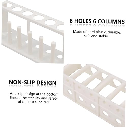 Test Tube Organizer Api Test Tube Holder Tanks Test Tube Display Stands Test Tube Vial Rack Waterbottle Tube Packaging Aquarium Fish Tank Aquarium Gravel Kit White