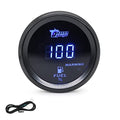 GoolRC Fuel Gauge Kit, 52mm 12V Universal 240-33 Ohms Fuel Level Gauge Meter Digital Display Car Fuel Level Gauge Blue Led/Red Led Fuel Tank Meter for Ships Car Truck Vehicle Automotive