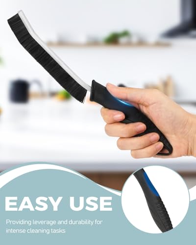 SXhyf Crevice Cleaning Brush - Grout Scrub Brush, House Cleaning Supplies, Gap Cleaning Tools, Home Essentials, Gifts for Women Men, Hard Bristle Crevice Cleaner Brush for Household Use, Bathroom - color: Black