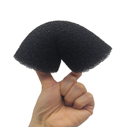 5″ Big Prefilter Sponge Foam Replacement Filtration Kit for Pond Aquarium Fish Tank, 6 Pack - color: Black, 6 Pack