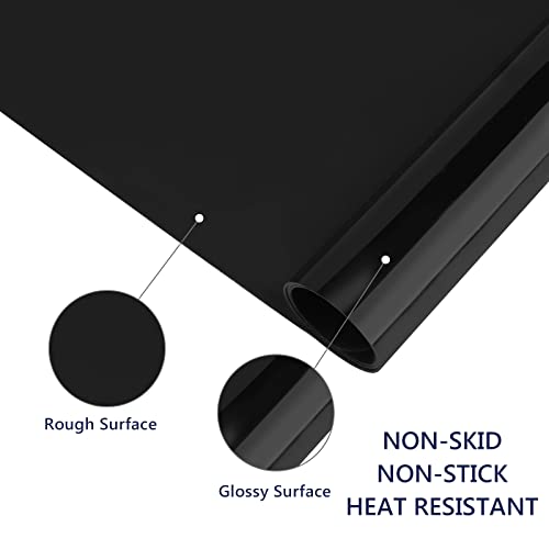 Gartful 2 Pack Silicone Crafting Mats, 15.7" x 11.8" Silicone Mat for Crafts, Large Heat Resistant Sheet for Jewelry Casting, Epoxy Resin, Painting, Counter Table Protector, Placemat, Nonstick, Black - color: Black, size: 2pcs - 15.7 x 11.8 inches