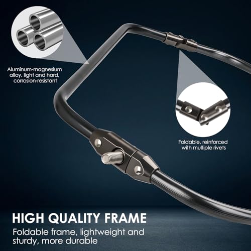 THKFISH Carbon Fiber Fishing Net - Long Handle, Portable Telescopic Landing Net - 27 to 157.5 Inch - Aluminum Mesh Frame Rubber Coated - size: 157.5” Telescopic Handle/19.7” Hoop Size