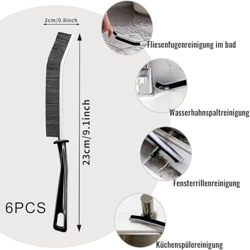 16 Pcs Crevice Cleaning Brush, Corner Brush, Screen Cleaner Brush, Cleaning Tools for Housekeeping, Garbage Disposal Cleaner Brush, Window Track Cleaning Tools, Kitchen - size: 16Pieces