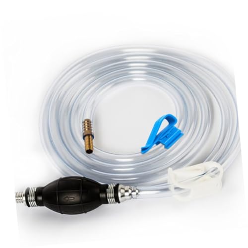 Manual Siphon Pump Water Suction Hose Kit, Car Guide Oil Tube with Flexible Suction Pipe for Water Transfer and Fuel Extraction, Multi-use Handheld Fluid Transfer Tool