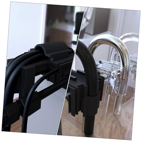 SUPVOX 2Pcs Fish Tank Clips Multi Functional Aquarium Pipe Holders for Tubing Wires Space Saving Design Secure Fixing Clamps for Fish Tanks