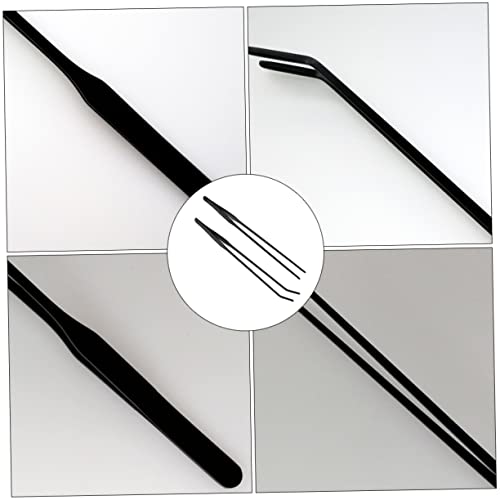 2pcs Aquatic Plant Cleaning Tools Set Straight Crooked Tweezers for Fish Tank Maintenance for Water Plants Aquascaping Easy to Use