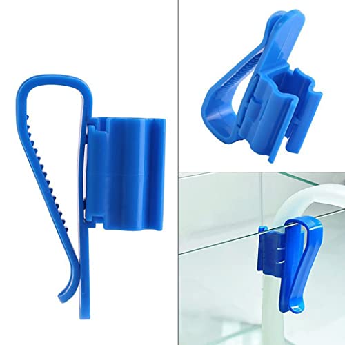 Water Pipe Holder Fish For Tank Adjustable Plastic Mounting Clips Durable Aquarium Tube Clamp Hose Holders Clip For Tubi Fish Tank Pipe Holder, Black