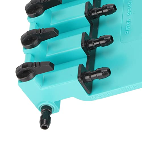 ZJchao Aquarium Check Valve, Aquarium Air Valve Air Control Fish 5 Way 5-Way Check Control Switch Gang for Fish Oxygenation Pump