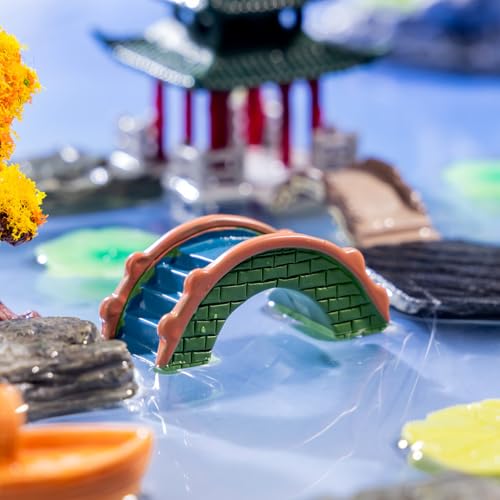 2 Pcs Mini Resin Arch Bridge Figurines - Chinese Style Semicircular Bridges for Fairy Garden Accessories, DIY Moss Landscapes, Dollhouse & Micro Landscape Décor, Fish Tank & Home Decorations