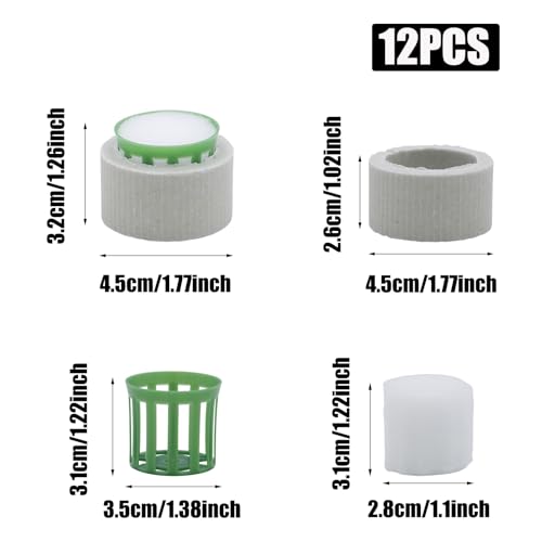 12 Set New Upgrade Aquarium Plant Weights, Anti-Floating Ceramic Water Grass Planting 3-Piece Set, Aquarium Landscape Decor for Fish Tank/Aquarium Accessories