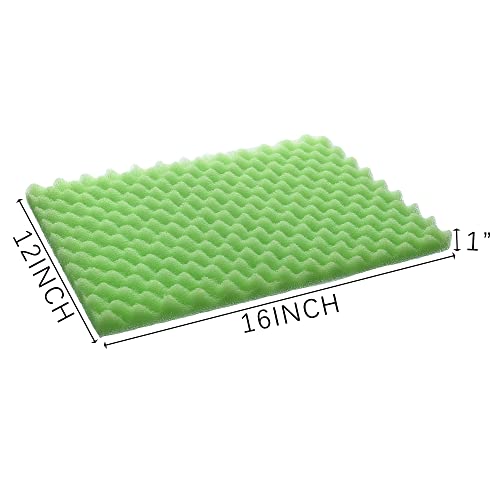 Aquarium Filter Media Bio Sponge Pad 16 x 12 x 1 inch, Fish Pond Foam Filter 20/30/40 ppi Set 3