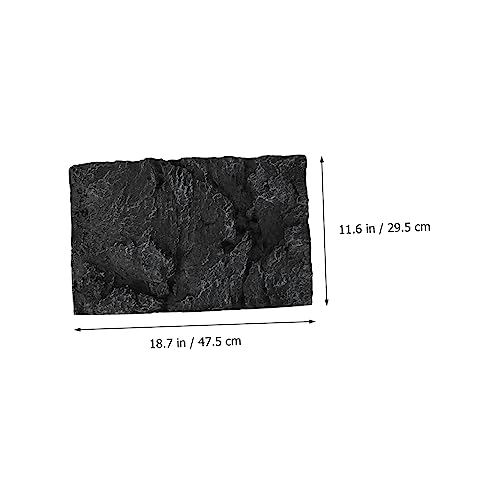 3D Rock Aquarium Background Board for Fish Tank Waterproof Decoration 45x28cm Easy to Install Suitable for Reptiles
