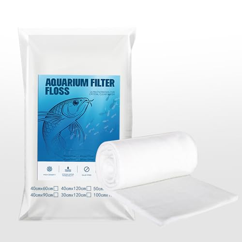 Aquarium Filter Pads,Filter Floss for Fish Tank,Aquarium Filter polishing pad(15.8 * 47.2 * 0.43in)