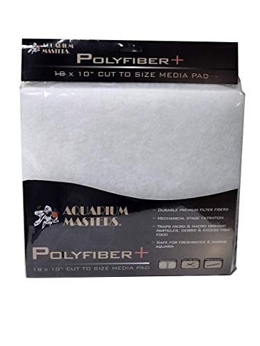 EA Premium Polyfiber+ Filter Pad 18x10 - Cut to Fit for Aquariums and Pond