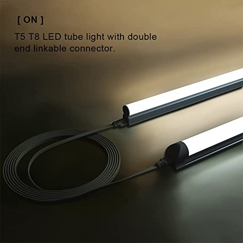 SHOPLED (4-Pack 6FT T5 T8 LED Shop Light Connecting Wire, Dual-Ended Linkable Cable Cords for LED Tube Light Fixture, Ceiling Lamp - style: 6FT Connecting Wire