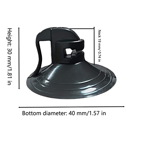 Sunshade Suction Cups 24Pcs Car Shade Windshield Suction Cups PVC Sucker for Car Shades Windows, Windshield, Kitchen, Bathroom (Black) - color: Black