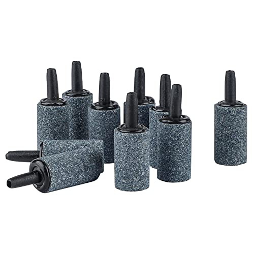Pawfly Aquarium Air Stone 1 Inch, Fish Tank Air Stone Aerator Bubble Diffuser for Nano Air Pumps Small Buckets and Fish Tanks, 10 Pack