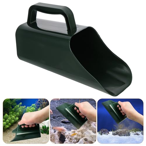 SHOWERORO Fish Tank Shovel Aquarium Cleaning Shovel Plastic Sediment Scooper for Gravel Maintenance and Aquascaping Tool in Aquarium Supplies
