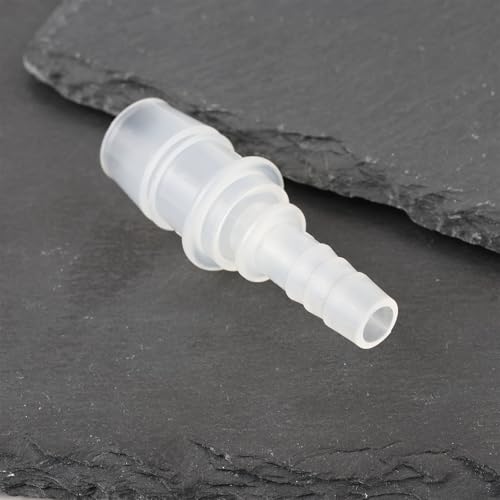 8Pcs Straight Hose Pipe Connector 8mm to 14mm Plastic Reducing Fitting for Garden Watering - size: 8mm to 14mm