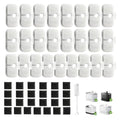 12 Pack Cat Water Fountain Replacement Filter for Petlibro Dockstream Cat Water Fountain PLWF005/PLWF115/PLWF105, Pet Water Fountain Filter with 12 Replacement Pre-Filter Pump Sponges and 1 Hard Brush
