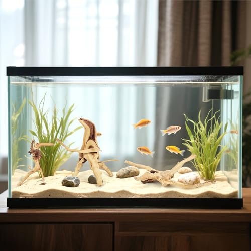 8 Pcs Natural Spider Woods, 4-8 Inch Small Driftwood Branches, Aquarium Driftwood for Reptile Fish Tank Decorations