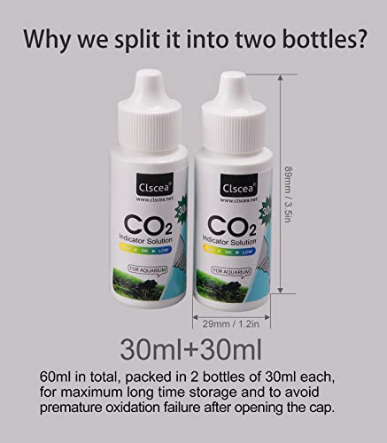 CO2 Indicator Solution Drop Checker Solution for Aquarium 60ml - color: Solution 60ml