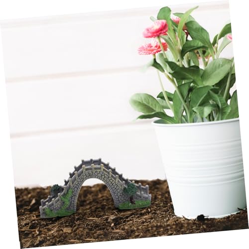 ORFOFE Sturdy PVC Bridge Model Decor for Decoration Garden Aquarium Bridge Accessory