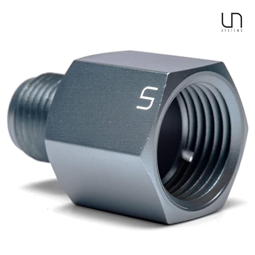 Ultum Nature Systems Micro Paintball Adapter - 5/8-18 UNF Male to G1/2-14 Female - Pair UNS Micro Regulator to 16-24oz CO2 Cylinder Pro, Aluminum Alloy High-Pressure Connector for Planted Tanks