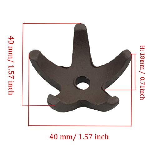 COMOK Fish Tank Decorations 5 Pcs Aquarium Mini Starfish-Shaped Shrimp Home Fish Tank Shelter Breeding Cave, Brown