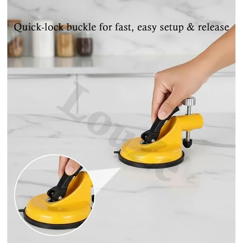 Adjustable Height Setter - Professional Countertop Leveling Tool, Floor Gap Fixer Tool, Stone Countertops Tensioner and Leveler, Tools for Splicing of Slab Countertops (A) - color: A