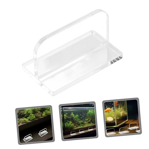 ULTECHNOVO 6pcs Self-Adhesive Acrylic Fish Tank Lid Grip Handles for Easy Aquarium Cover Accessory Fish Tank Parts for Convenient Use and Safe Support