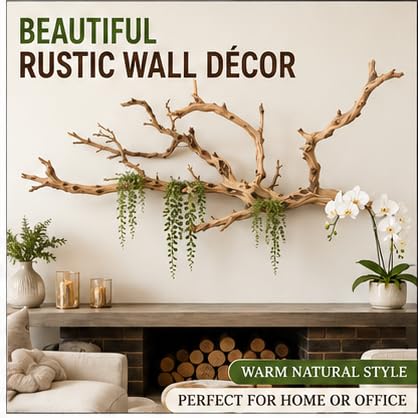 Koyal Wholesale Large Driftwood Branch, 36 Inch California Driftwood Décor – Natural Brown Branches for Home, Wall Decor, Aquarium, Vivarium and Reptile Tank
