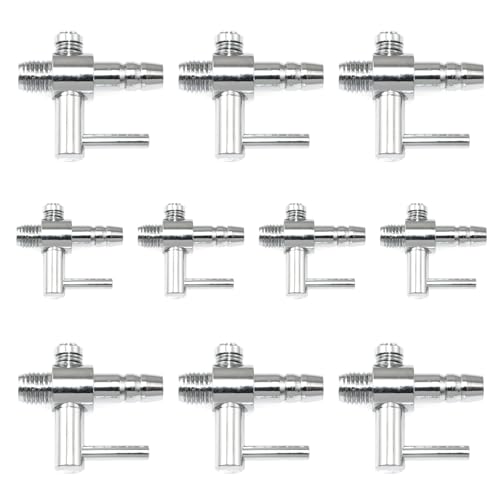 10PCS Airflow Unidirectional Threaded Control Valve Metal Valve Aquarium Air Pump Accessory AD-01A 25mm for Fish Room Air Systems for Hydroponics Aquariums and Aquaculture